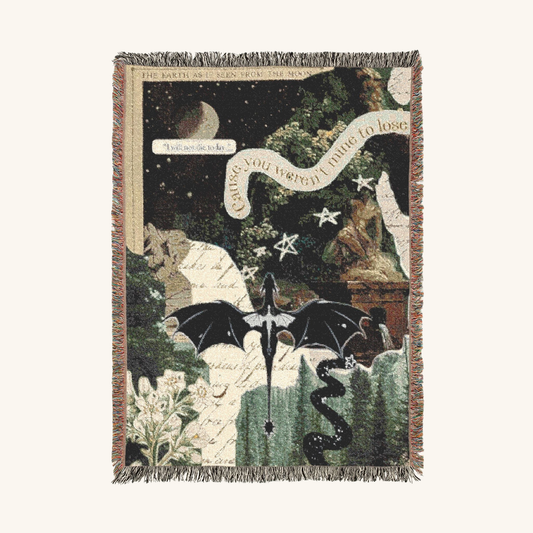 Fourth Wing Woven Tapestry Blanket